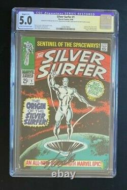 Silver Surfer #1 CGC 5.0 SS Stan Lee Origin of Silver Surfer 1968 Marvel Comics