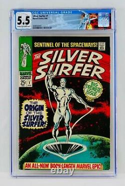 Silver Surfer #1 CGC 5.5 1968 Origin of Silver Surfer & the Watchers Key Grail