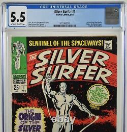 Silver Surfer #1 CGC Graded 5.5 (1968) Origin Story Marvel Comics