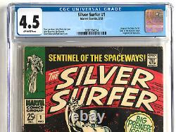 Silver Surfer #1 Cgc 4.5 Ow Pages 1968 Originthe Watchermarvelsilver Age