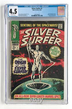 Silver Surfer #1 Cgc 4.5 Ow Pages 1968 Originthe Watchermarvelsilver Age