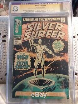 Silver Surfer #1 SS Stan Lee CGC 5.5
