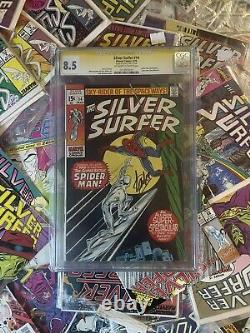 Silver Surfer #14 CGC 8.5 SS? Signed By STAN LEE? Spider-Man Vs Silver Surfer