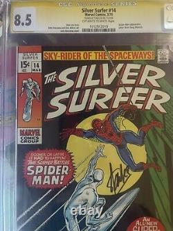 Silver Surfer #14 CGC 8.5 SS? Signed By STAN LEE? Spider-Man Vs Silver Surfer