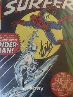 Silver Surfer #14 CGC 8.5 SS? Signed By STAN LEE? Spider-Man Vs Silver Surfer