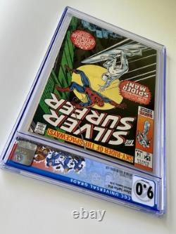 Silver Surfer #14 CGC 9.0 1970 Spider-Man Appearance & Cover, Stan Lee Beauty