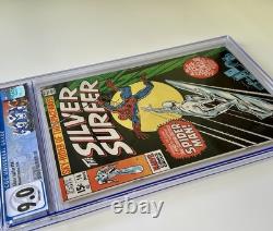 Silver Surfer #14 CGC 9.0 1970 Spider-Man Appearance & Cover, Stan Lee Beauty