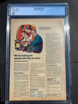 Silver Surfer 4 1969 Marvel Comics CGC F- 5.5 Classic Cover Battling Thor