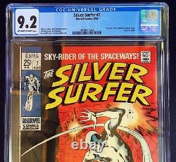 Silver Surfer #7 CGC 9.2 NM SILVER AGE ISSUE Stan Lee Story John & Sal Buscema