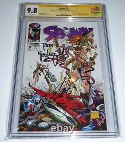 Spawn #9 CGC SS Dual Signature Autograph MCFARLANE STAN LEE 1st Medieval 9.8