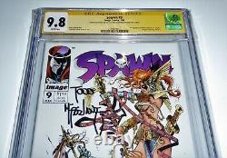 Spawn #9 CGC SS Dual Signature Autograph MCFARLANE STAN LEE 1st Medieval 9.8