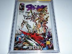 Spawn #9 CGC SS Dual Signature Autograph MCFARLANE STAN LEE 1st Medieval 9.8