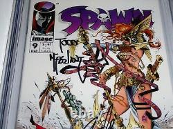 Spawn #9 CGC SS Dual Signature Autograph MCFARLANE STAN LEE 1st Medieval 9.8