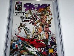 Spawn #9 CGC SS Dual Signature Autograph MCFARLANE STAN LEE 1st Medieval 9.8