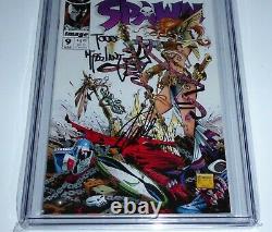 Spawn #9 CGC SS Dual Signature Autograph MCFARLANE STAN LEE 1st Medieval 9.8