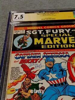 Special Marvel Edition #11 CGC × JSA 7.5 Authentic Autograph of Dick Ayers 1973