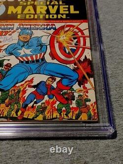 Special Marvel Edition #11 CGC × JSA 7.5 Authentic Autograph of Dick Ayers 1973