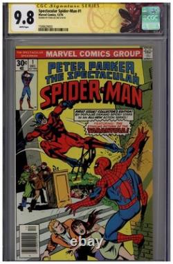 Spectacular Spider-Man #1 CGC 9.8 SS Signed Stan Lee 1976 Marvel Peter Parker