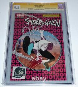 Spider-Gwen #1 CGC SS Dual Signature Autograph STAN LEE MCFARLANE Phantom VAR