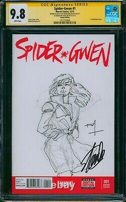 Spider-Gwen #1? FRANK MILLER SKETCH + STAN LEE SIGNED? CGC 9.8 SS 2015 Comic
