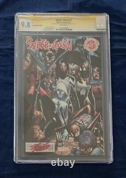 Spider-Gwen 1 Humberto Ramos Decomixado Cover CGC 9.8 Signed by Stan Lee & Ramos