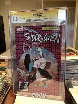 Spider-Gwen #1 Phantom Variant Cover CGC SS 9.8 Stan Lee, Latour And Rodriguez