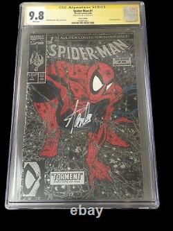 Spider-Man #1 (CGC 9.8) 1990 Silver Edition, Todd McFarlane, Signed by Stan Lee