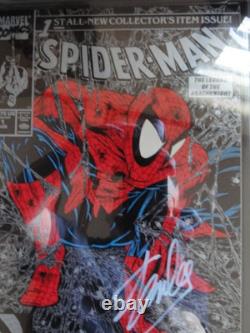 Spider-Man #1 (CGC 9.8) 1990 Silver Edition, Todd McFarlane, Signed by Stan Lee
