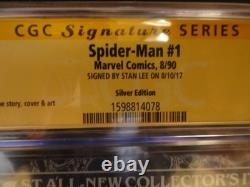 Spider-Man #1 (CGC 9.8) 1990 Silver Edition, Todd McFarlane, Signed by Stan Lee
