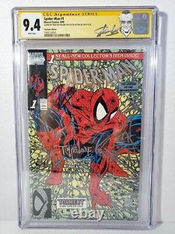 Spider-Man #1 CGC SS (1990) Platinum Edition SIG by Stan LEE & McFarlane