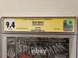 Spider-Man #1 Comic Silver Edition CGC 9.4 SS Signed by Stan Lee