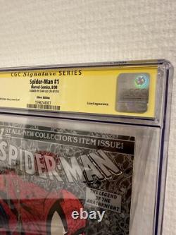 Spider-Man #1 Comic Silver Edition CGC 9.4 SS Signed by Stan Lee