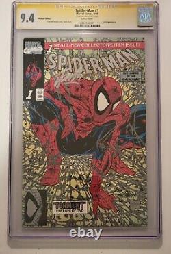 Spider-Man #1 Platinum CGC SS 9.4 NM Signed By Stan Lee 1990 Todd McFarlane Art