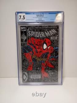 Spider-Man #1 Silver CGC 7.5 Signed Deemed NOT Authentic Todd McFarlane Stan Lee