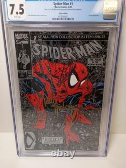 Spider-Man #1 Silver CGC 7.5 Signed Deemed NOT Authentic Todd McFarlane Stan Lee