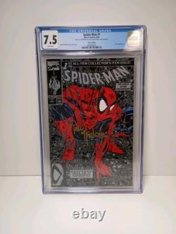 Spider-Man #1 Silver CGC 7.5 Signed Deemed NOT Authentic Todd McFarlane Stan Lee