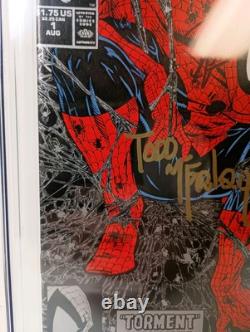 Spider-Man #1 Silver CGC 7.5 Signed Deemed NOT Authentic Todd McFarlane Stan Lee