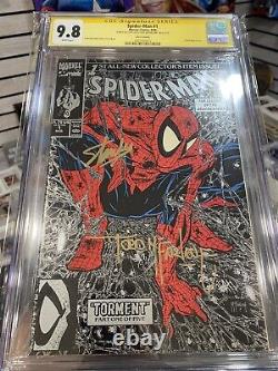 Spider-Man #1 Silver Edition CGC 9.8 SS Stan Lee & Todd McFarlane RARE GEM