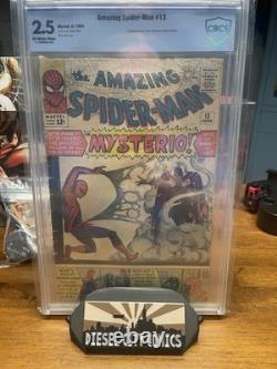 Spider-Man 13 CBCS 2.5 First App Mysterio Marvel Silver Age 1964 Ditko Lee