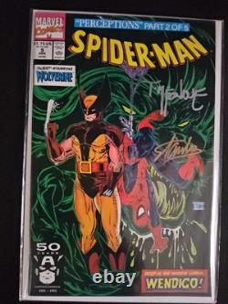 Spider-Man #9 NM+ signed 2× STAN LEE and TODD MCFARLANE