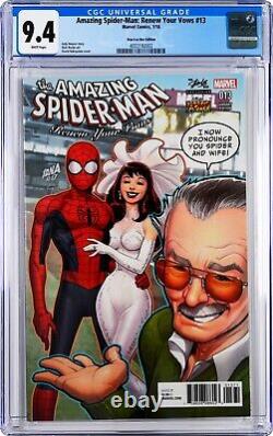 Spider-Man Renew Your Vows #13 CGC 9.4 (2018, Marvel) Stan Lee Box Variant Set