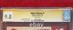 Spider Woman #1 2015 Signed By Stan Lee CGC 9.8 Greg Land Cover Spider-Verse
