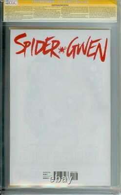 Spider-gwen #1 Cgc 9.8 White Pages Phantom Variant Signed Stan Lee + Mcfarlane