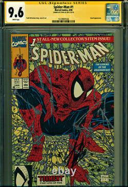 Spider-man #1 Cgc 9.6 Signed By Stan Lee! Todd Mcfarlane Art! Classic Cover