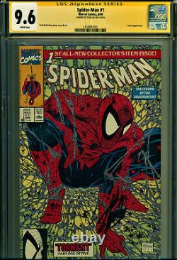 Spider-man #1 Cgc 9.6 Signed By Stan Lee! Todd Mcfarlane Art! Classic Cover