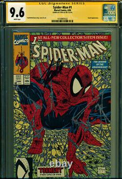 Spider-man #1 Cgc 9.6 Signed By Stan Lee! Todd Mcfarlane Art! Classic Cover