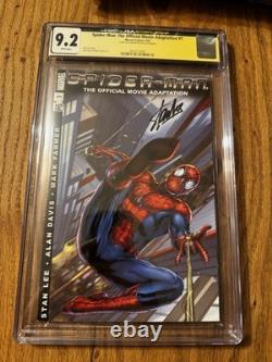 Spider-man #1 Official Movie Adaptation signed by Stan Lee 9.2 Grade CGC & JSA