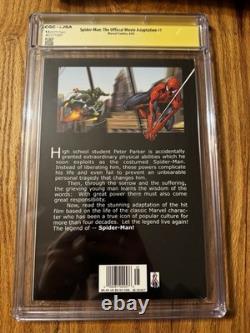 Spider-man #1 Official Movie Adaptation signed by Stan Lee 9.2 Grade CGC & JSA
