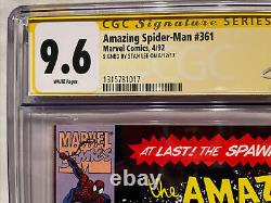 Spider-man 361 Cgc 9.6 Signed Stan Lee 1st Full Appearance Carnage Cletus Kasady