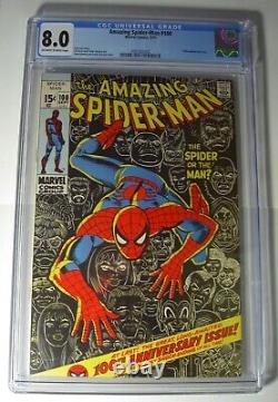 Spiderman #100 CGC 8.0VF 1971, free US ship, Stan Lee story, Gil Kane art
